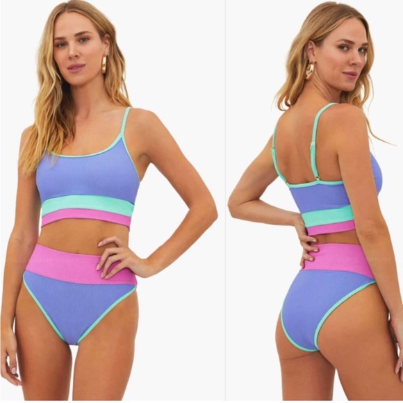 Beach Riot Other - Beach Riot High Tide Colorblock Swim Bikini
